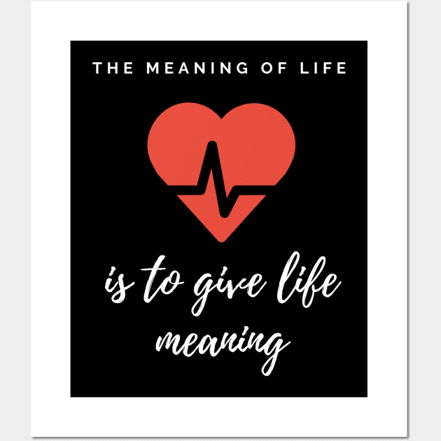 The meaning of life Wall Art by Astroidworld